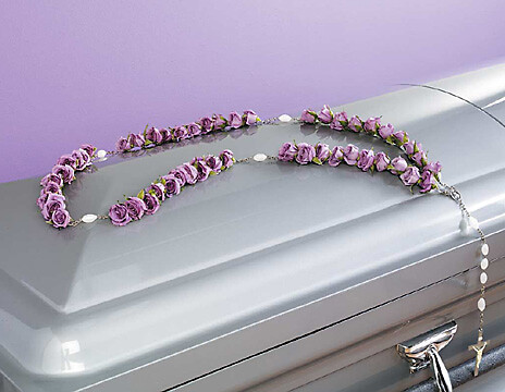 Lavender Rose Rosary 18 or 50 bead rosary