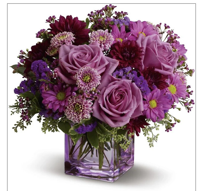 Purple Love Vase